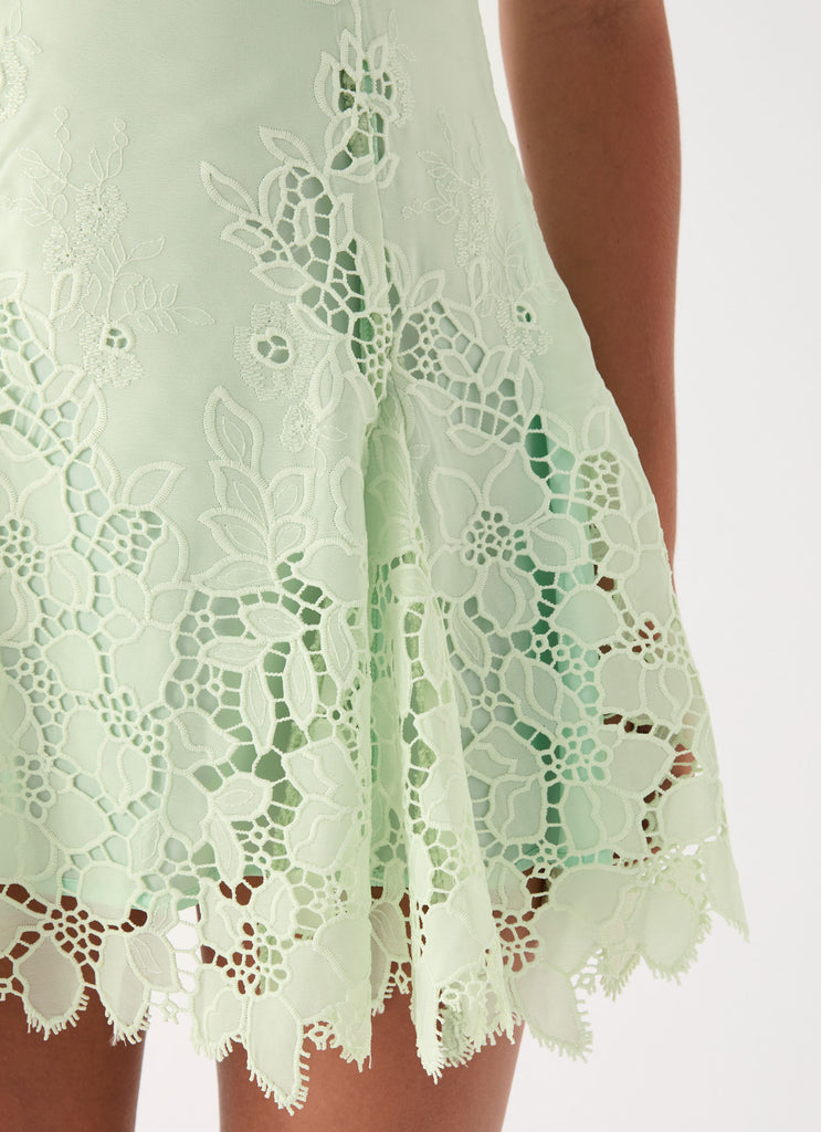 Florine Mini Dress - Pistachio Peppermayo Florine Mini Dress - Pistachio Peppermayo
