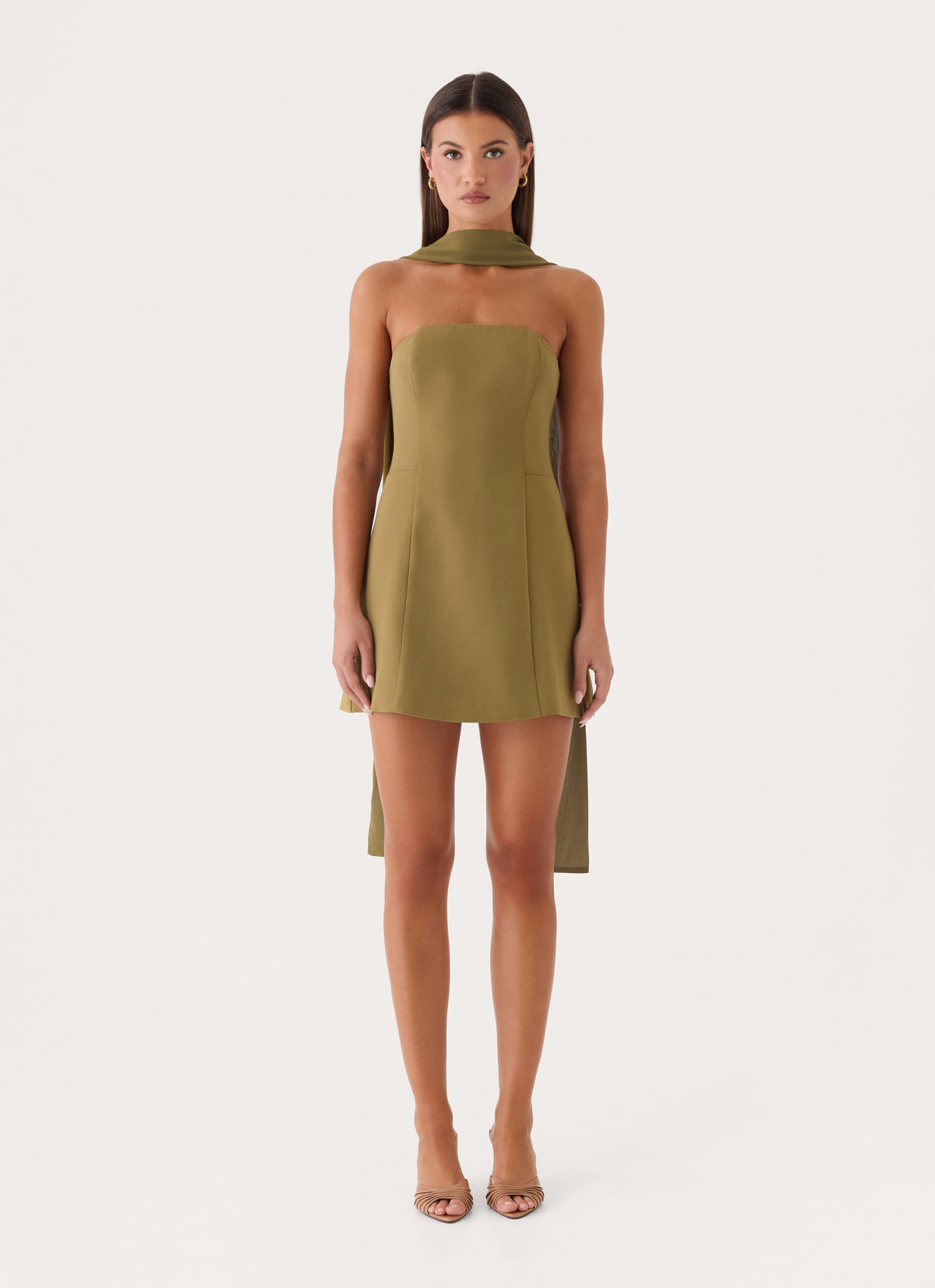 For Love Mini Dress - Olive Green