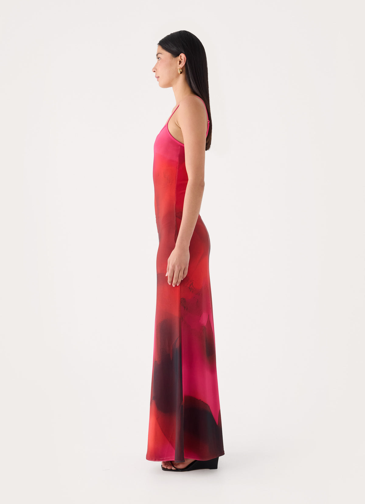 Freyah Maxi Dress - Pink Violet Bloom