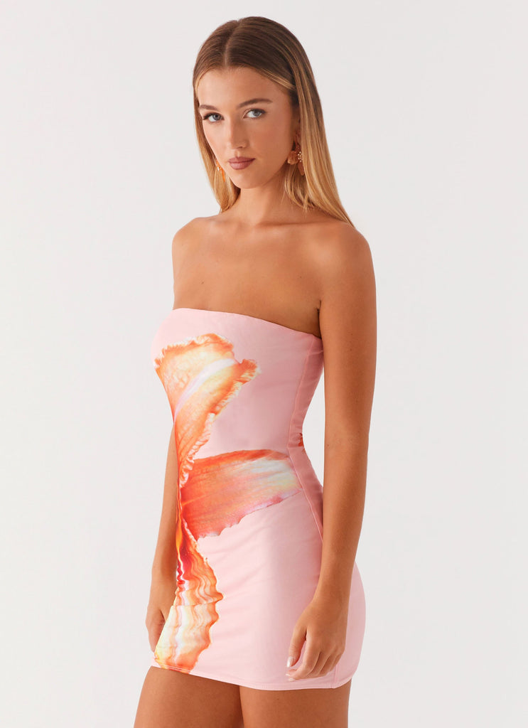 Full Bloom Mini Dress - Pink