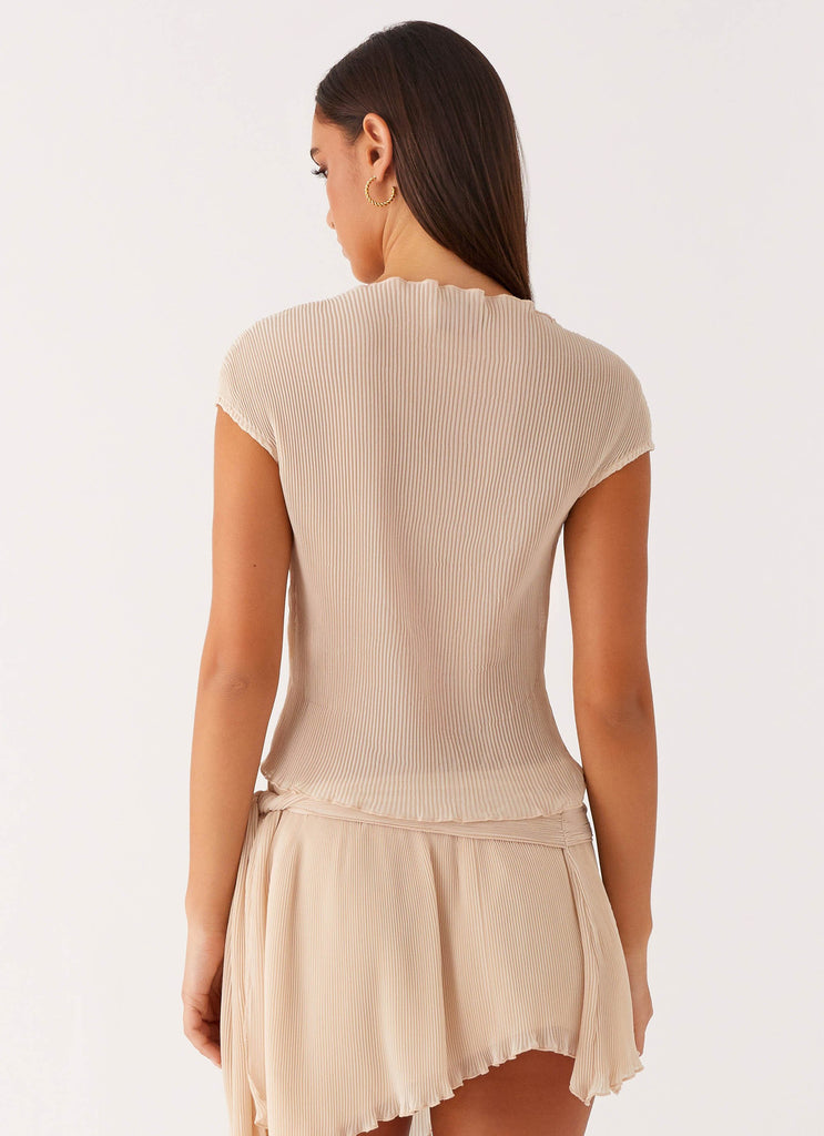 Gemma Cap Sleeve Top - Ivory