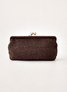 Gia Clutch Bag - Brown