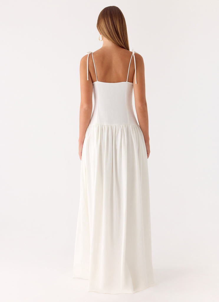 Giovanna Linen Maxi Dress - White Peppermayo Giovanna Linen Maxi Dress - White Peppermayo