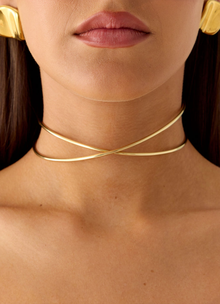 Glossy Hour Necklace - Gold