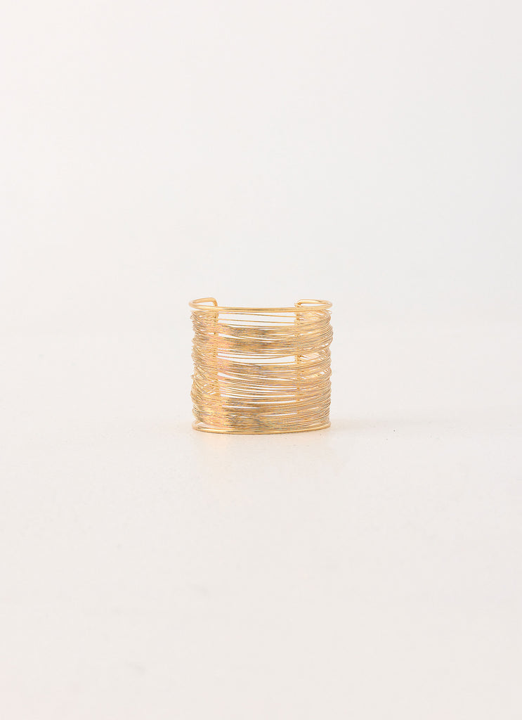Golden Blur Arm Cuff - Gold