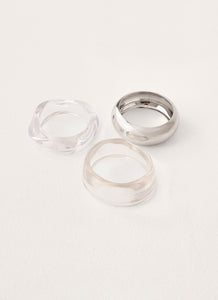 Golden Glass Bracelet - Silver