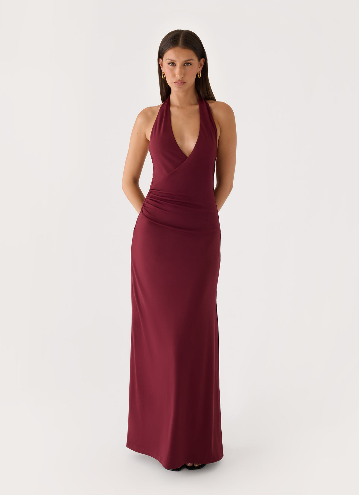 Good Riddance Maxi Dress - Burgundy
