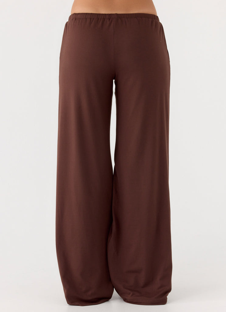 Hard To Tame Stretch Sweatpants - Chocolate