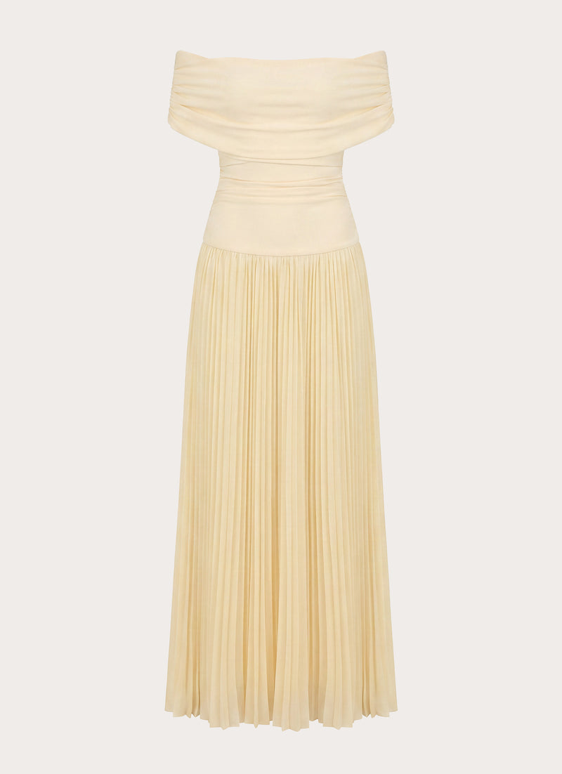 Harvest Sky Maxi Dress - Baby Yellow