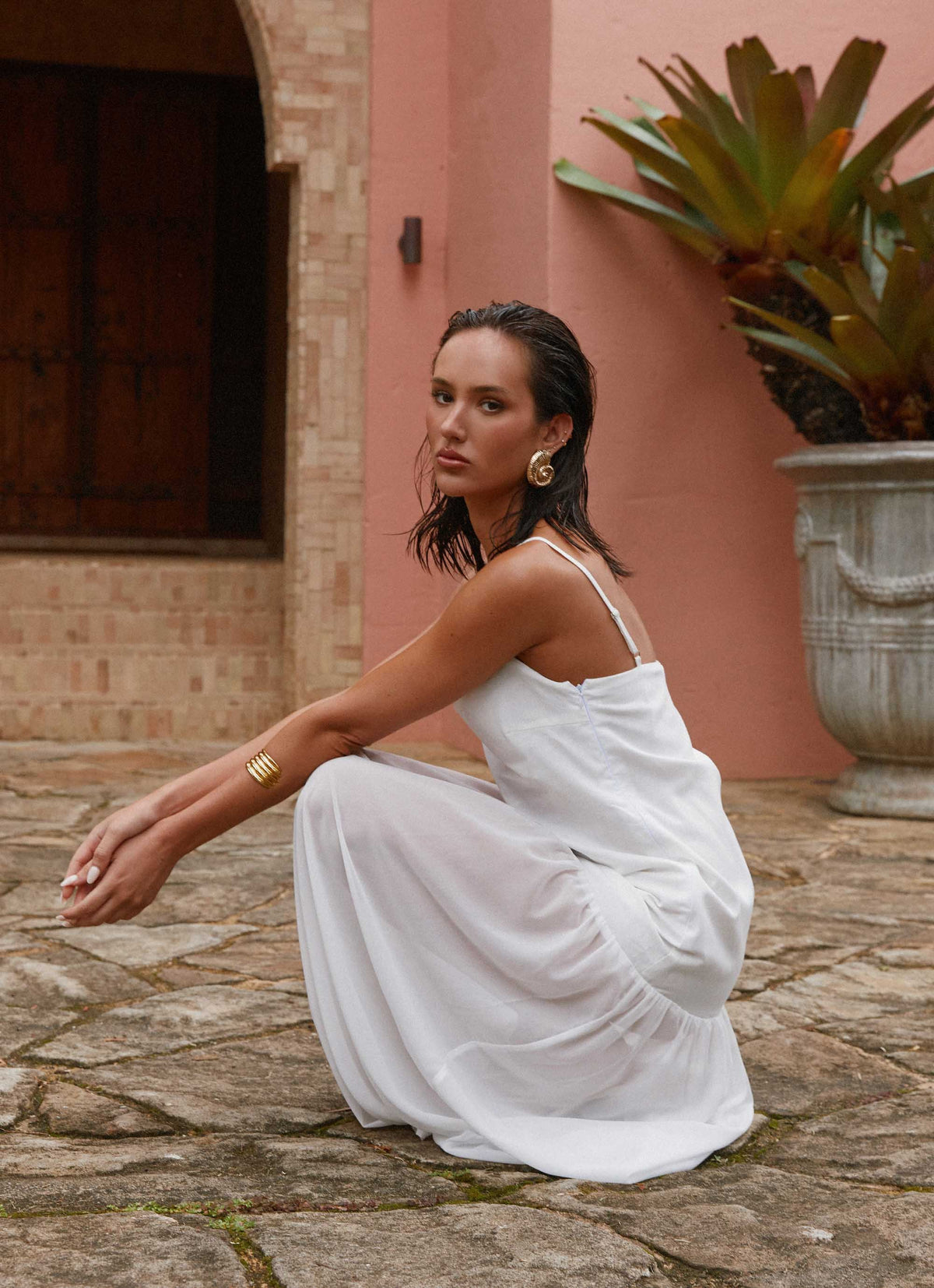 Heavenly Linen Maxi Dress