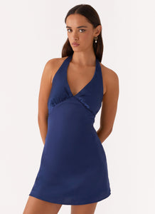 Heavy Hearted Mini Dress - Navy