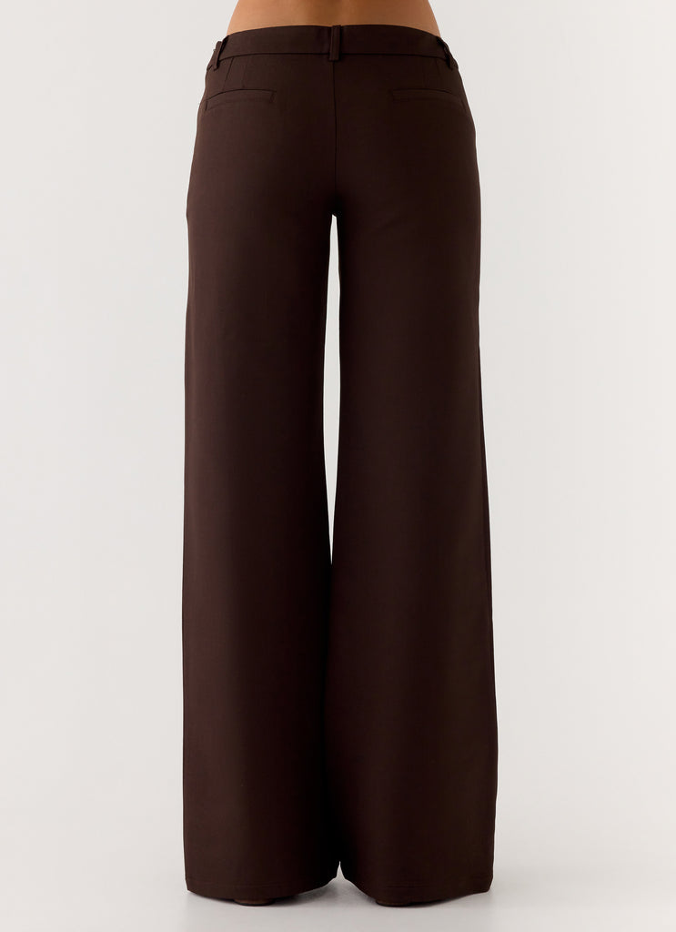 Hot as Ice Low Rise Pants - Chocolate
