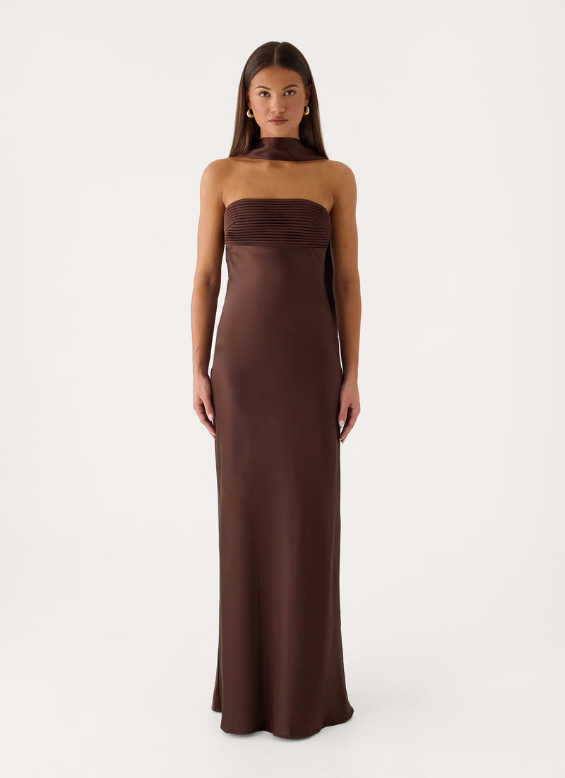 Hush Maxi Dress - Chocolate