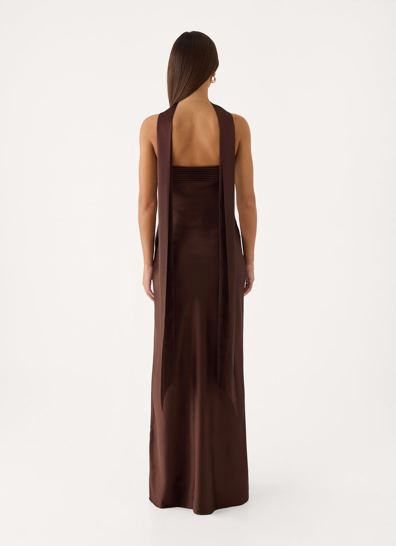 Hush Maxi Dress - Chocolate