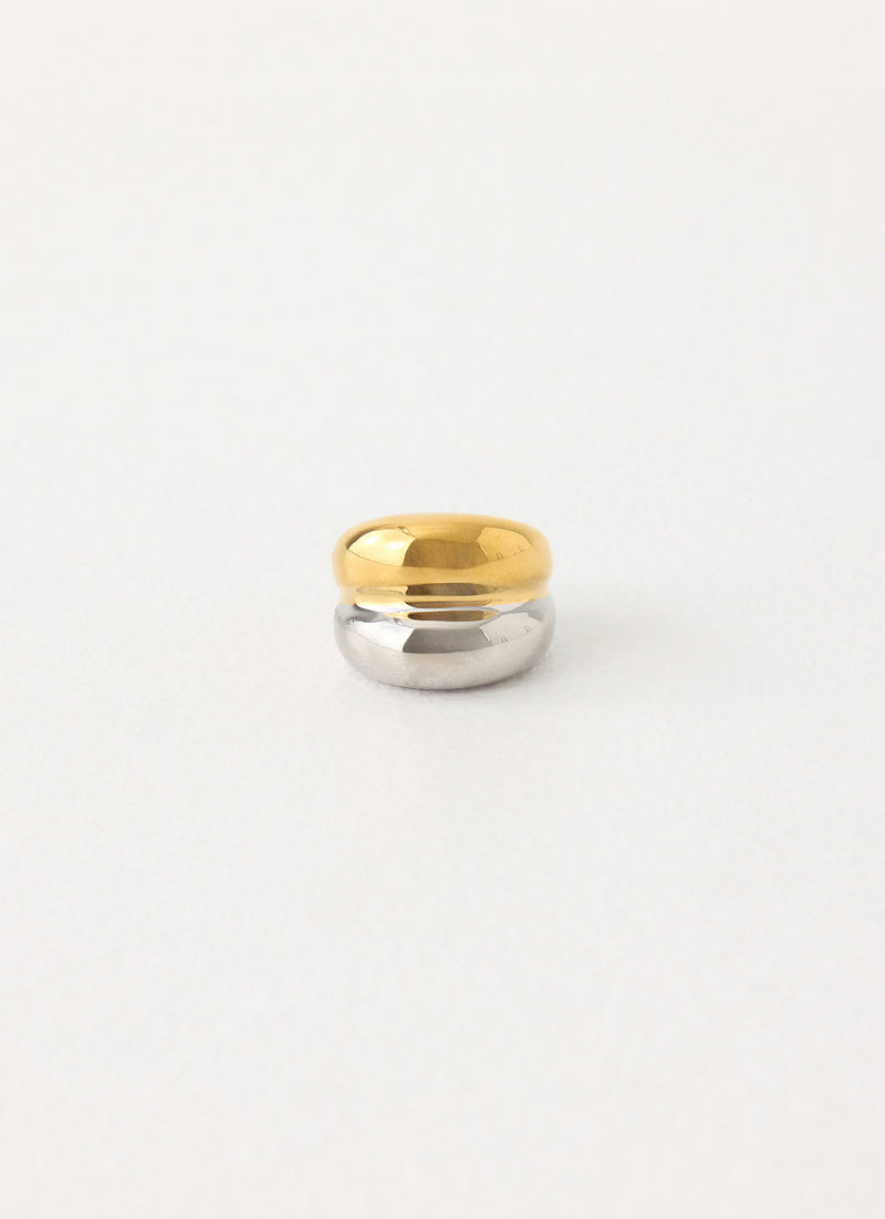 Hushed Tone Ring - Gold/Silver