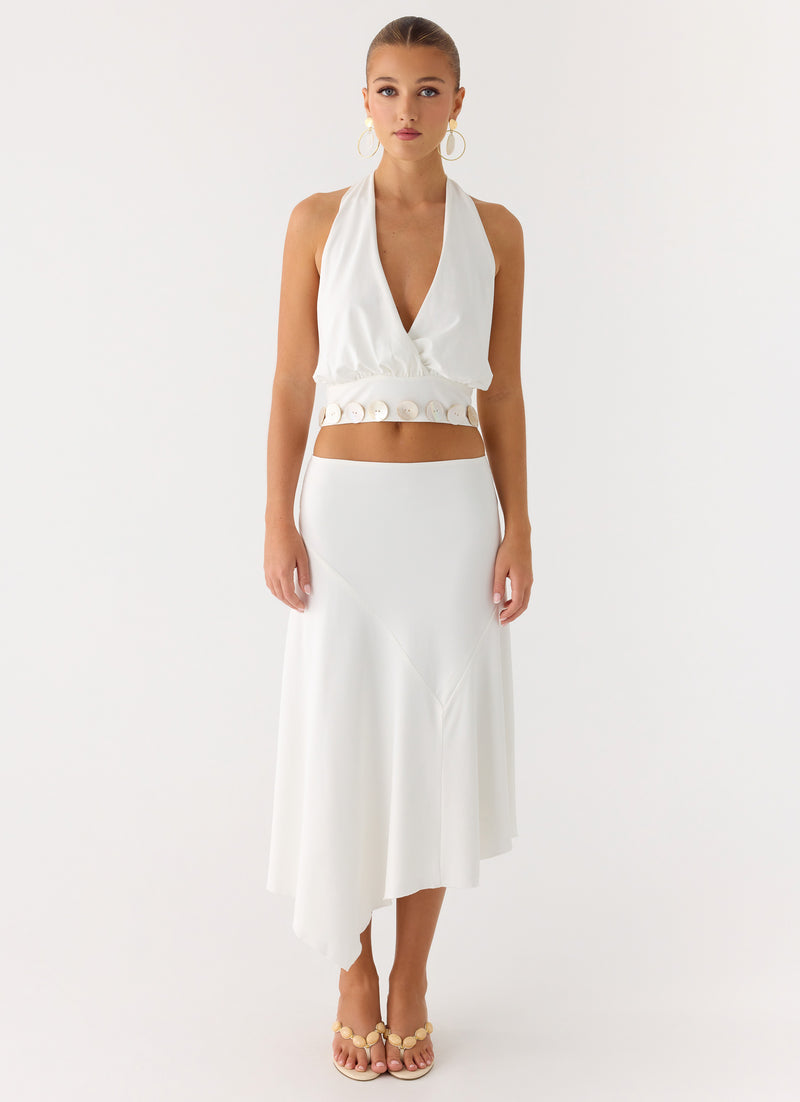 Ignite It Button Top - White