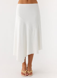 Ignite It Midi Skirt - White