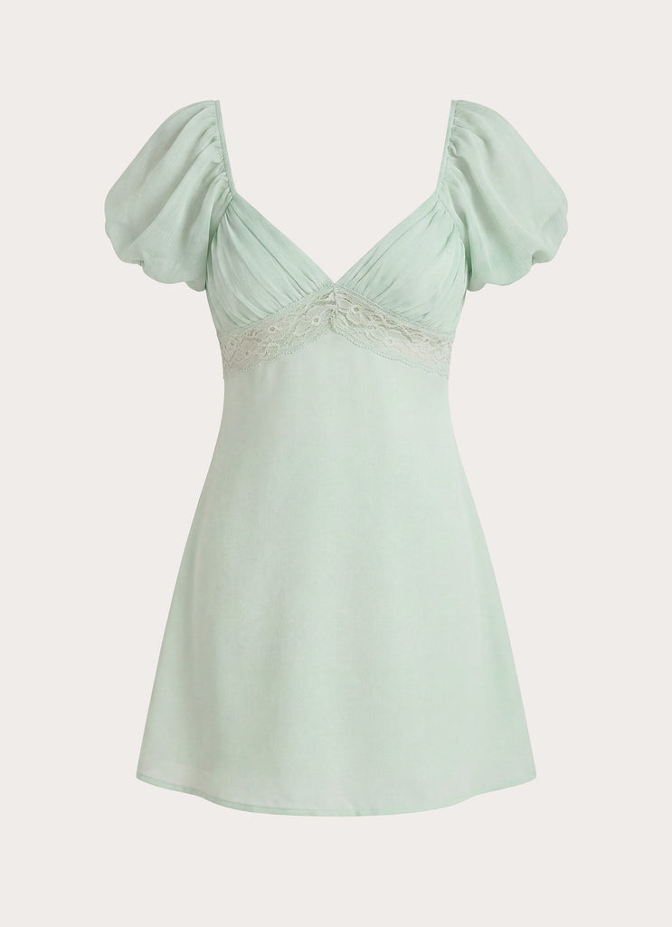Illit Mini Dress - Sage