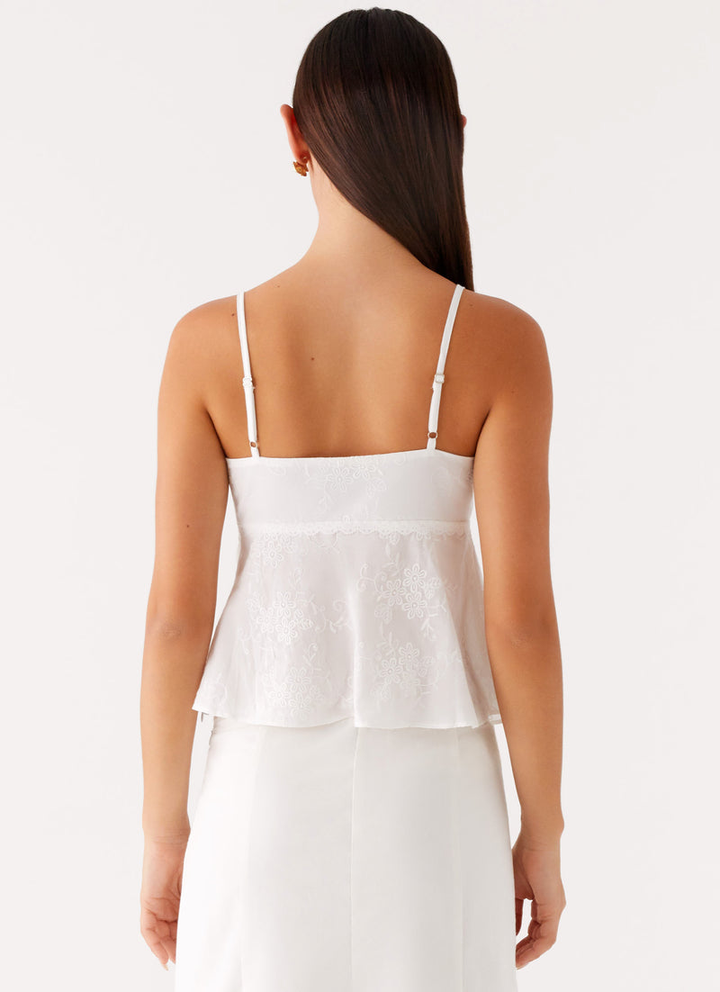 Irena Cami Top White 4 Peppermayo