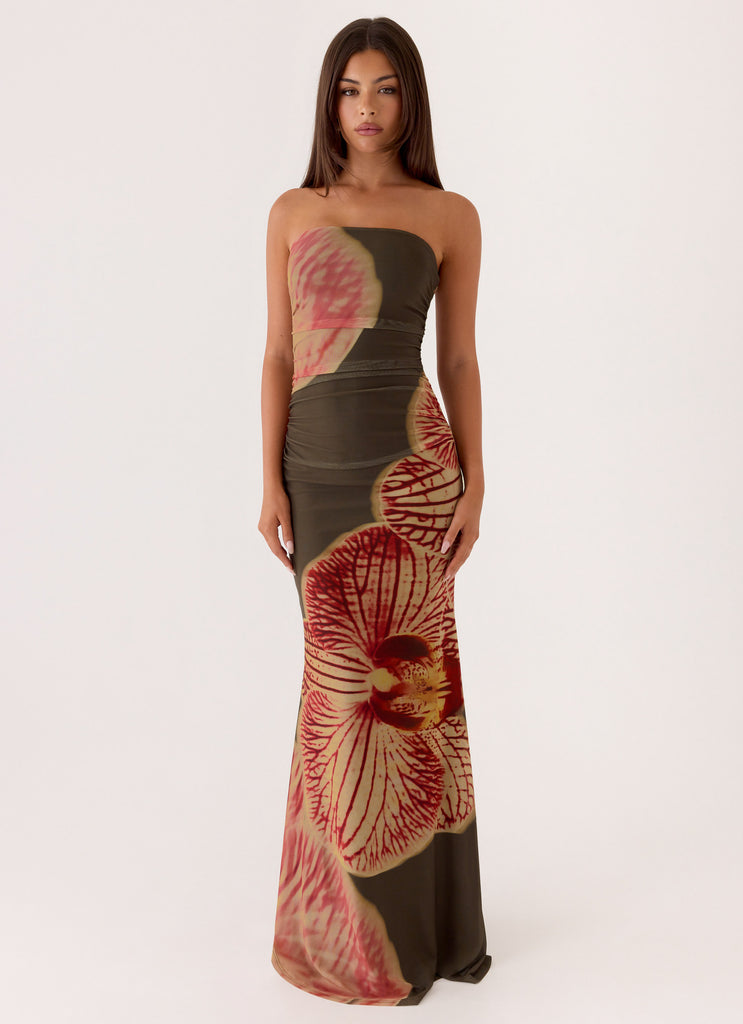 Iroha Strapless Maxi Dress - Jungle Grove