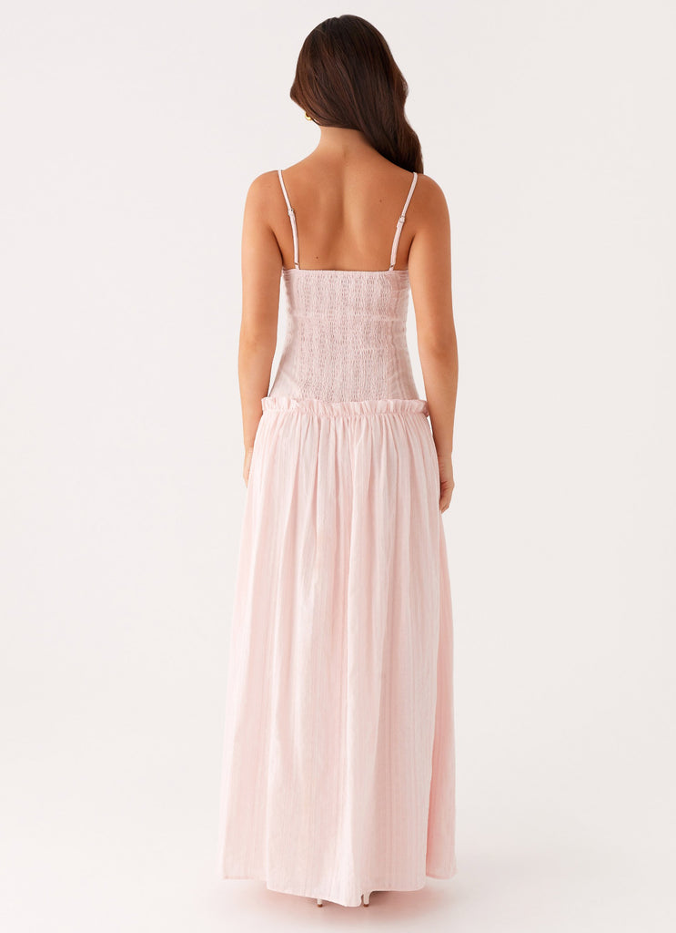 Jacinda Drop Waist Maxi Dress - Pink