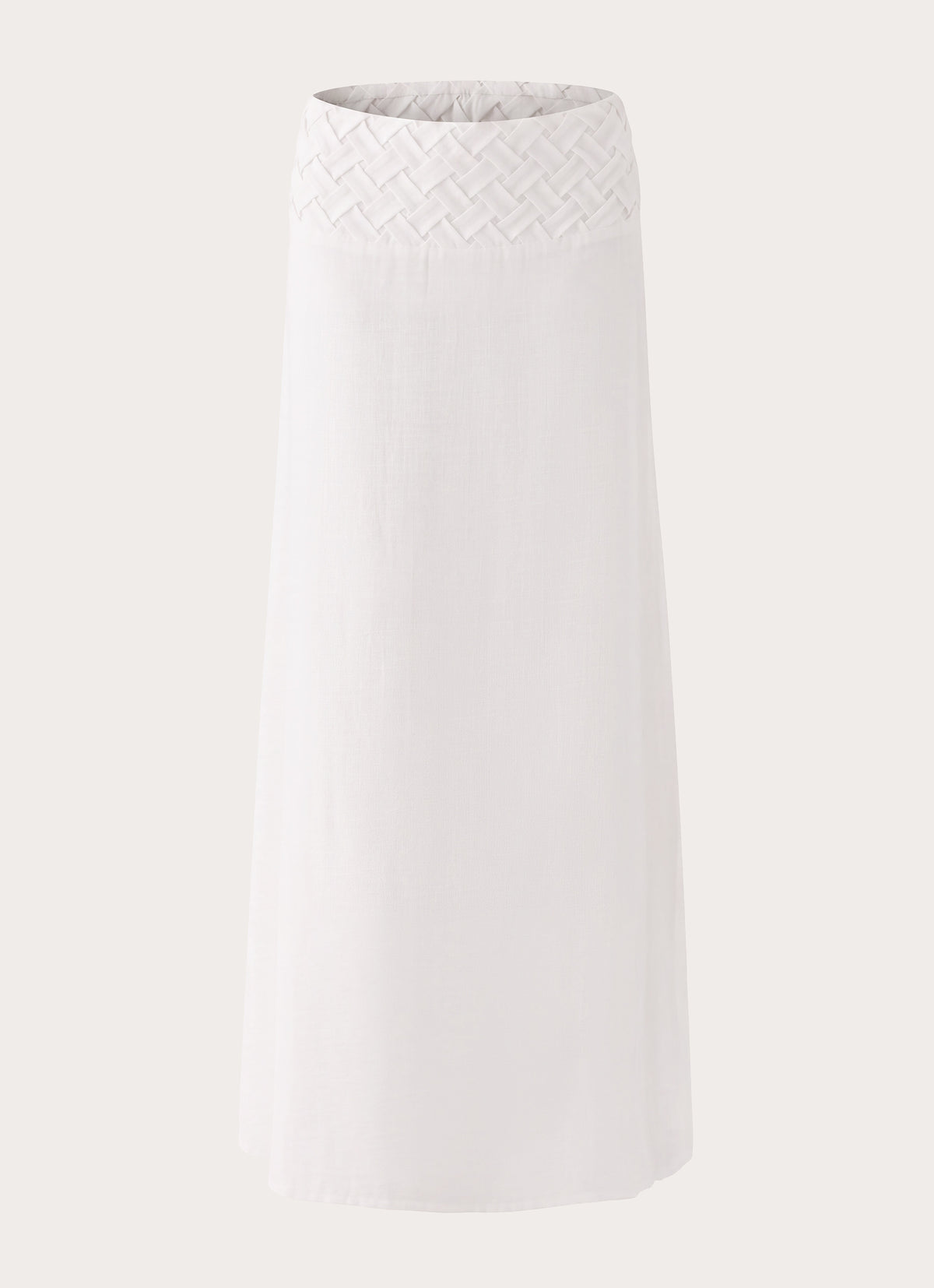 Jenna Crinkle Maxi Skirt - White