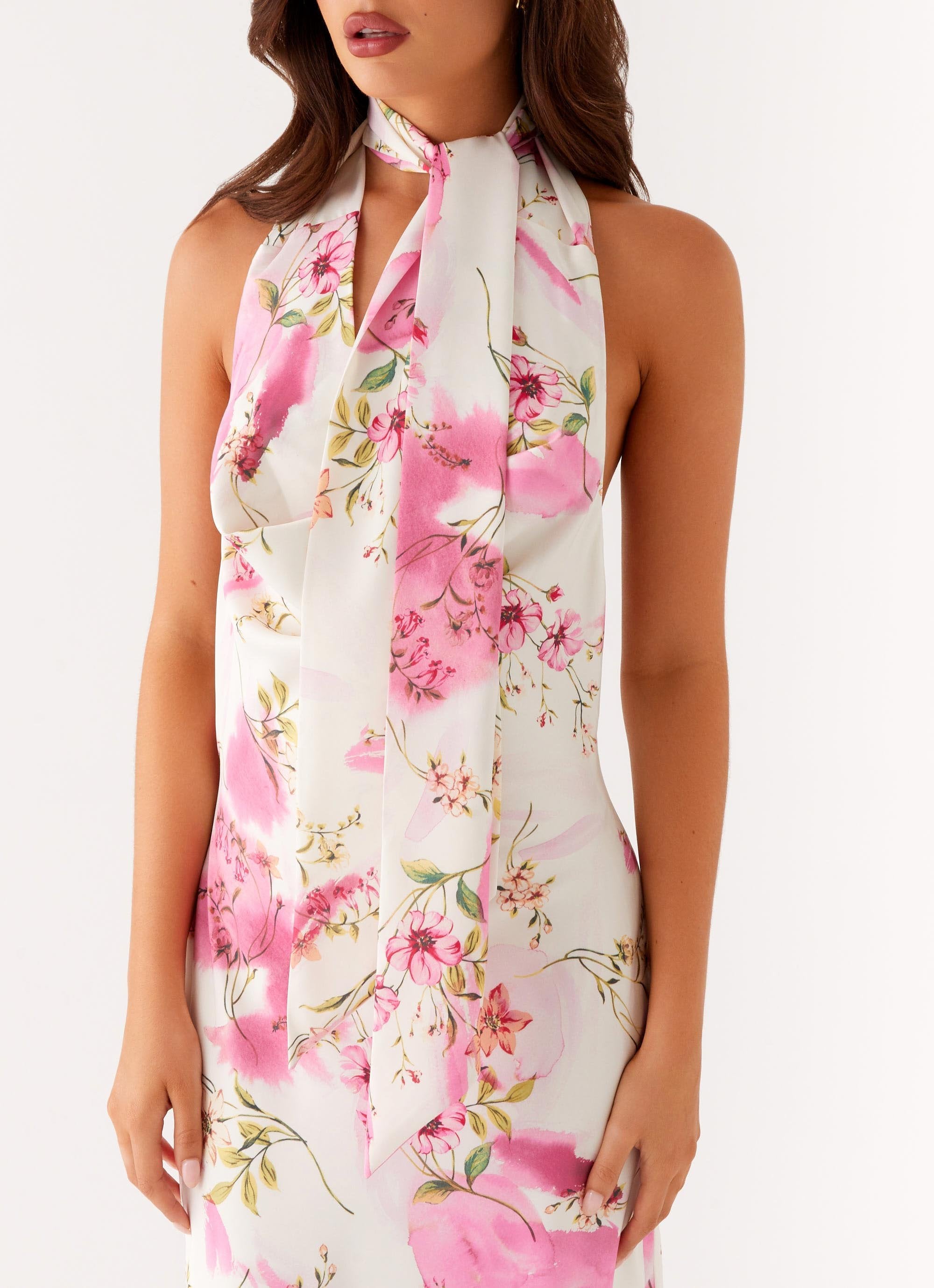 Jensen Midi Dress - Ivory Floral Print – Peppermayo