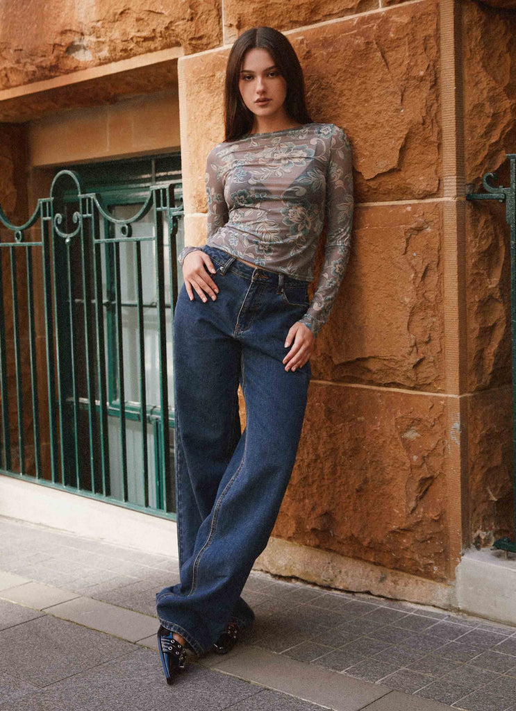 Mesh long sleeve top outfit discount