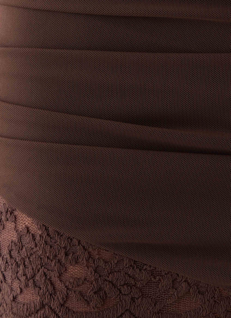 Jessika Mini Dress - Chocolate