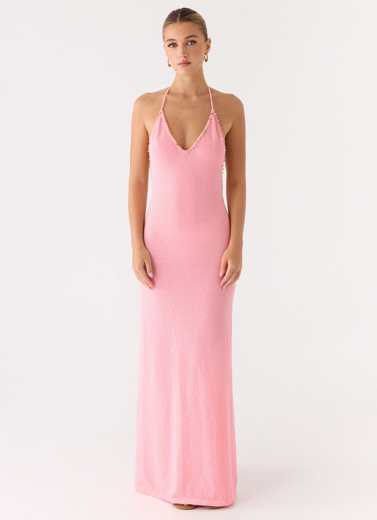 Jianna Knit Maxi Dress - Pink