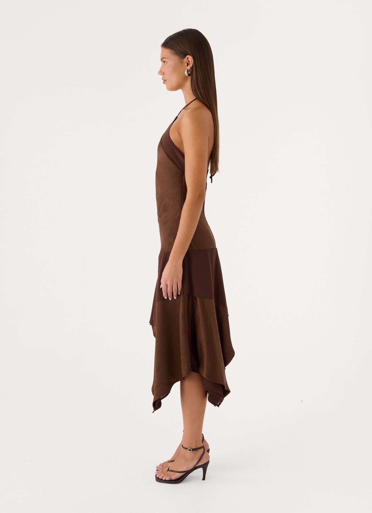 Jinli Midi Dress - Chocolate