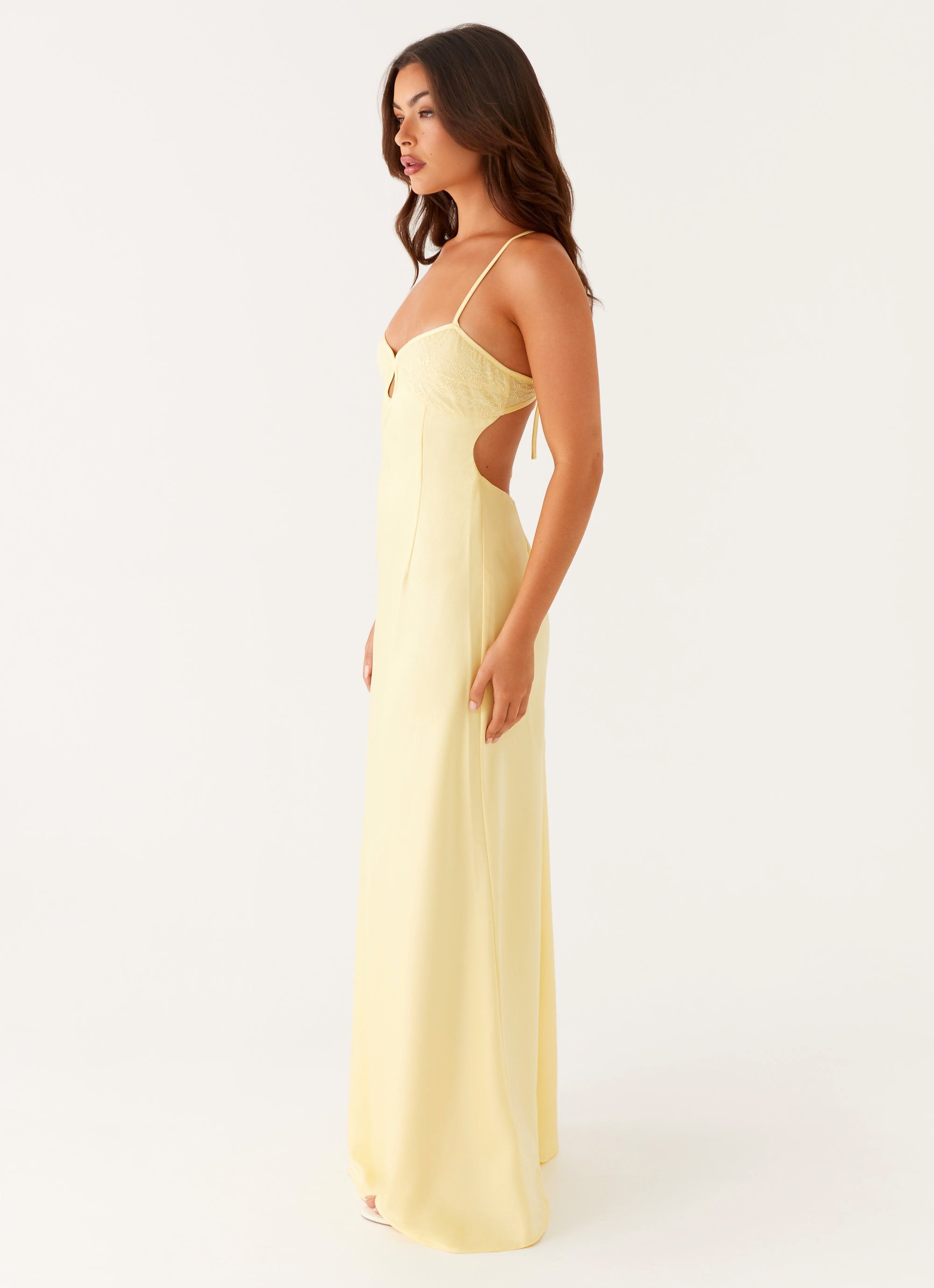 Joanie Maxi Dress - Yellow – Peppermayo