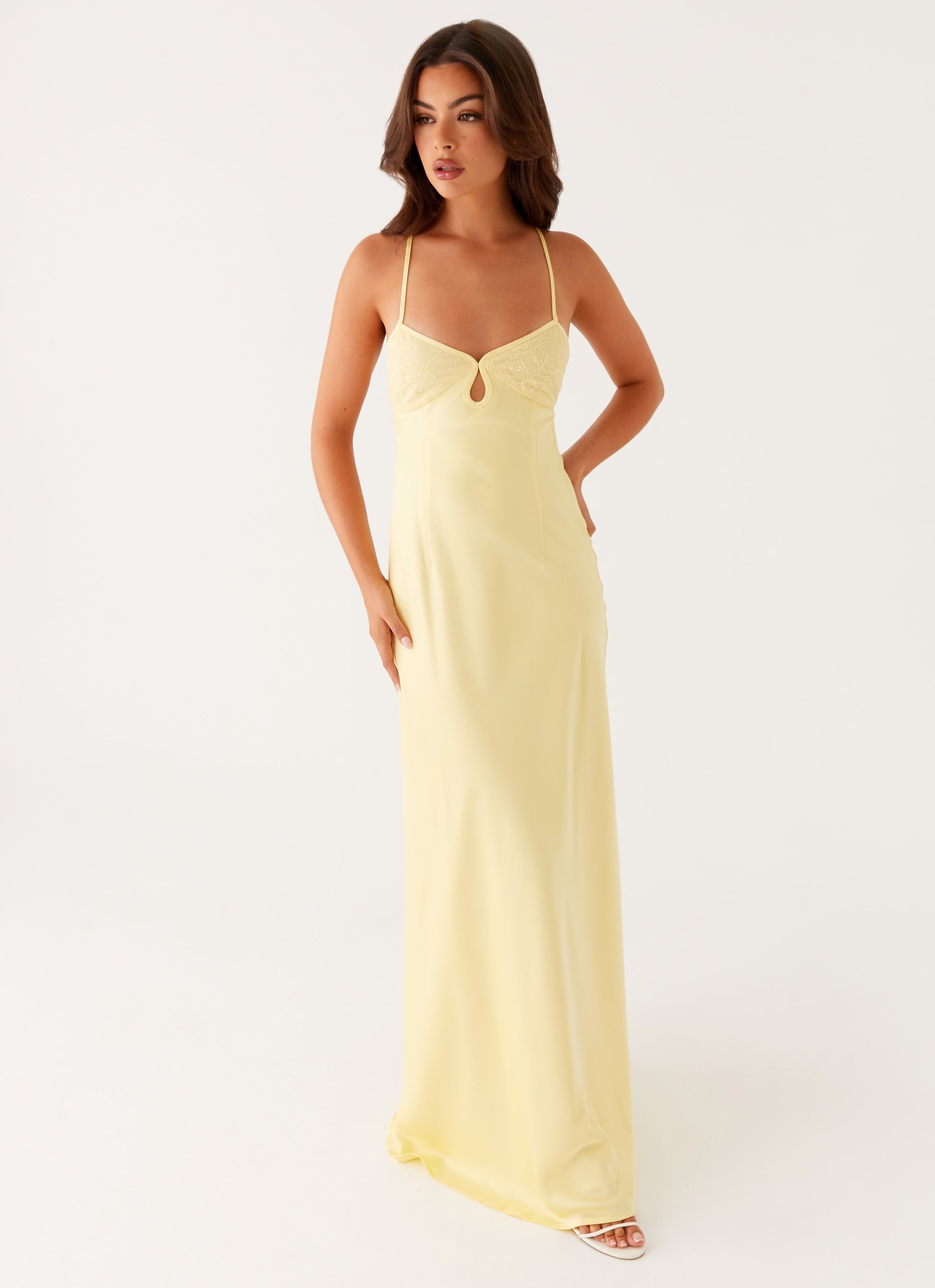 Joanie Maxi Dress - Yellow – Peppermayo