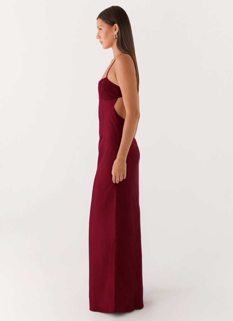 Joanie Maxi Dress - Maroon