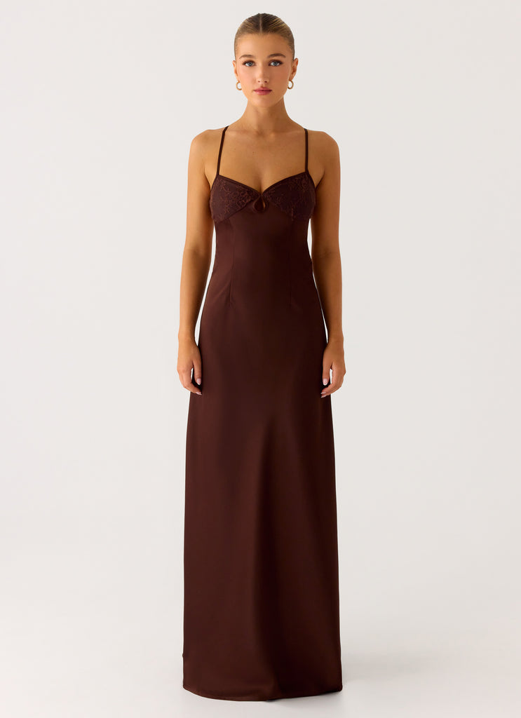 Joanie Maxi Dress - Chocolate