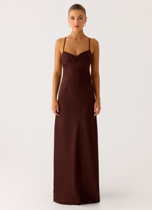Joanie Maxi Dress - Chocolate