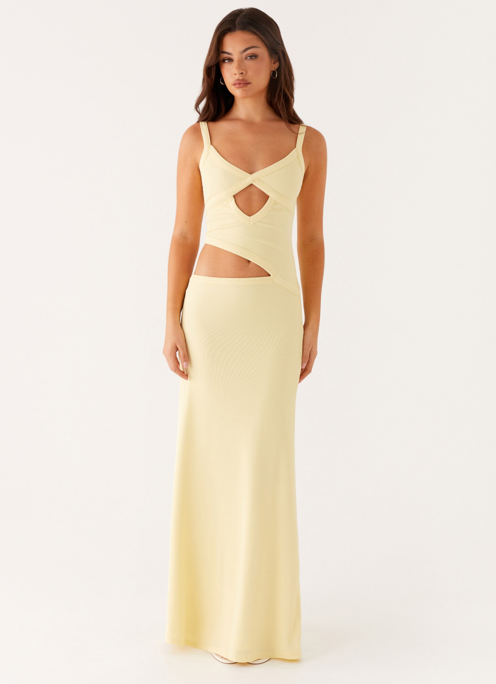 Jocelyn Maxi Dress - Yellow – Peppermayo
