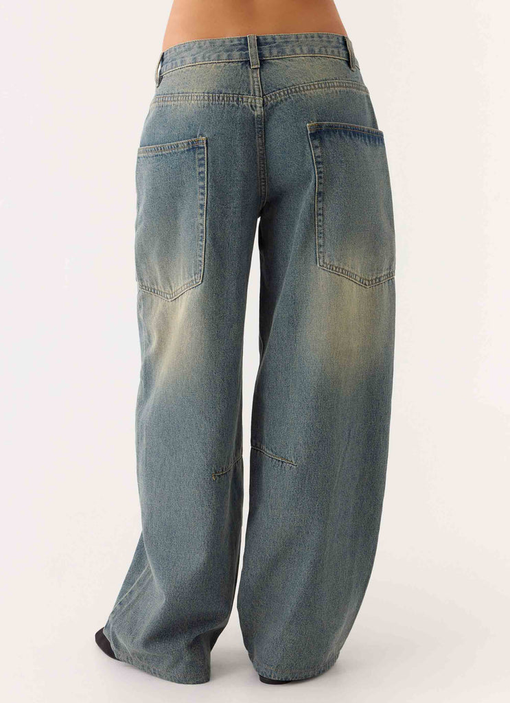 Joseph Low Rise Denim Jeans - Vintage Wash Blue