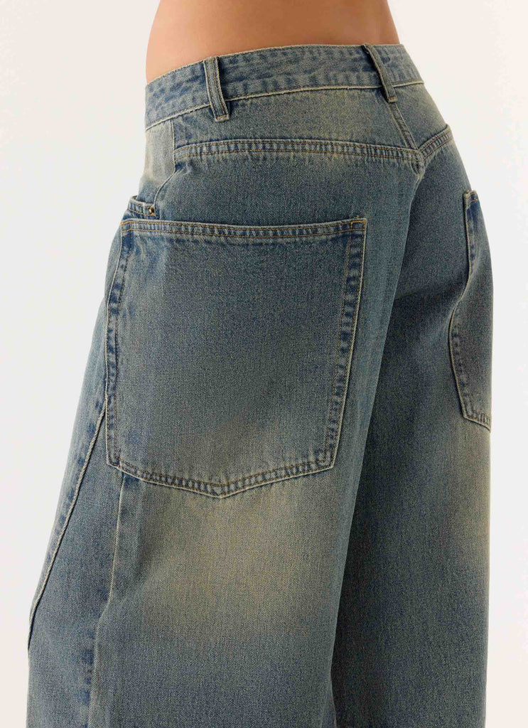 Joseph Low Rise Denim Jeans - Vintage Wash Blue