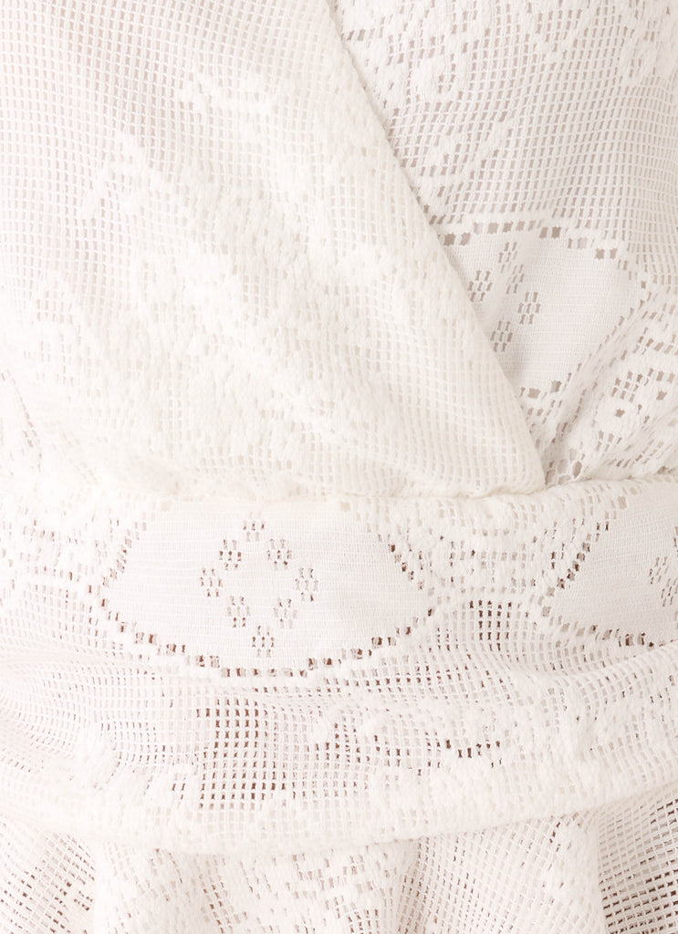 Jovanna Lace Mini Dress - White
