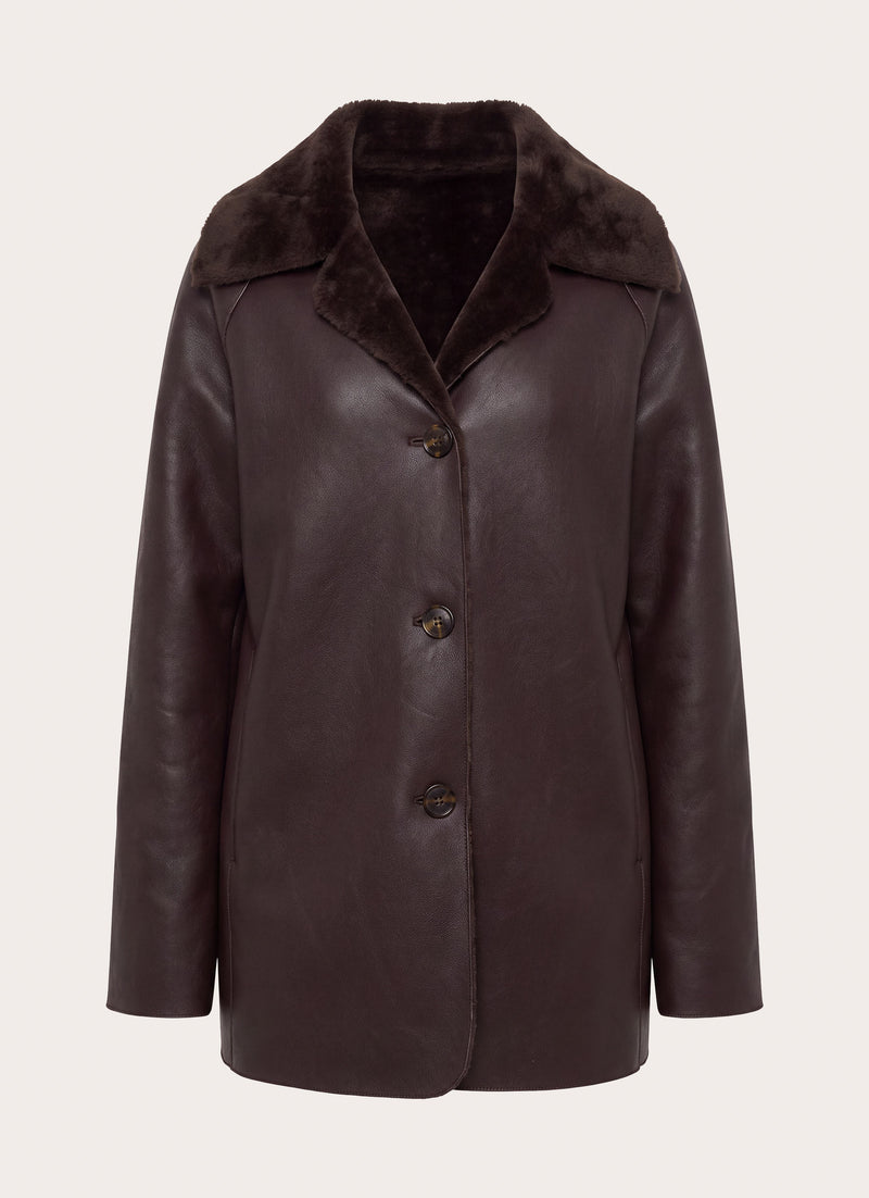 Kaelyn Reversible Jacket - Dark Chocolate