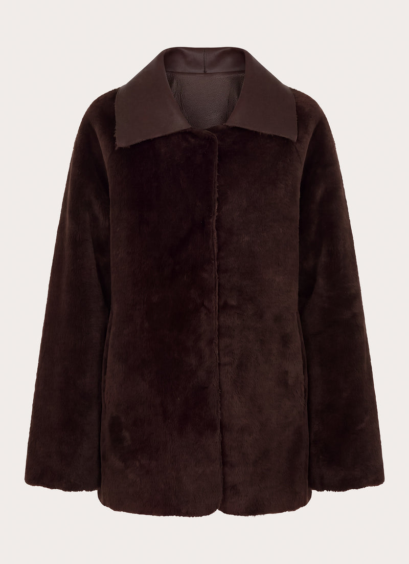 Kaelyn Reversible Jacket - Dark Chocolate