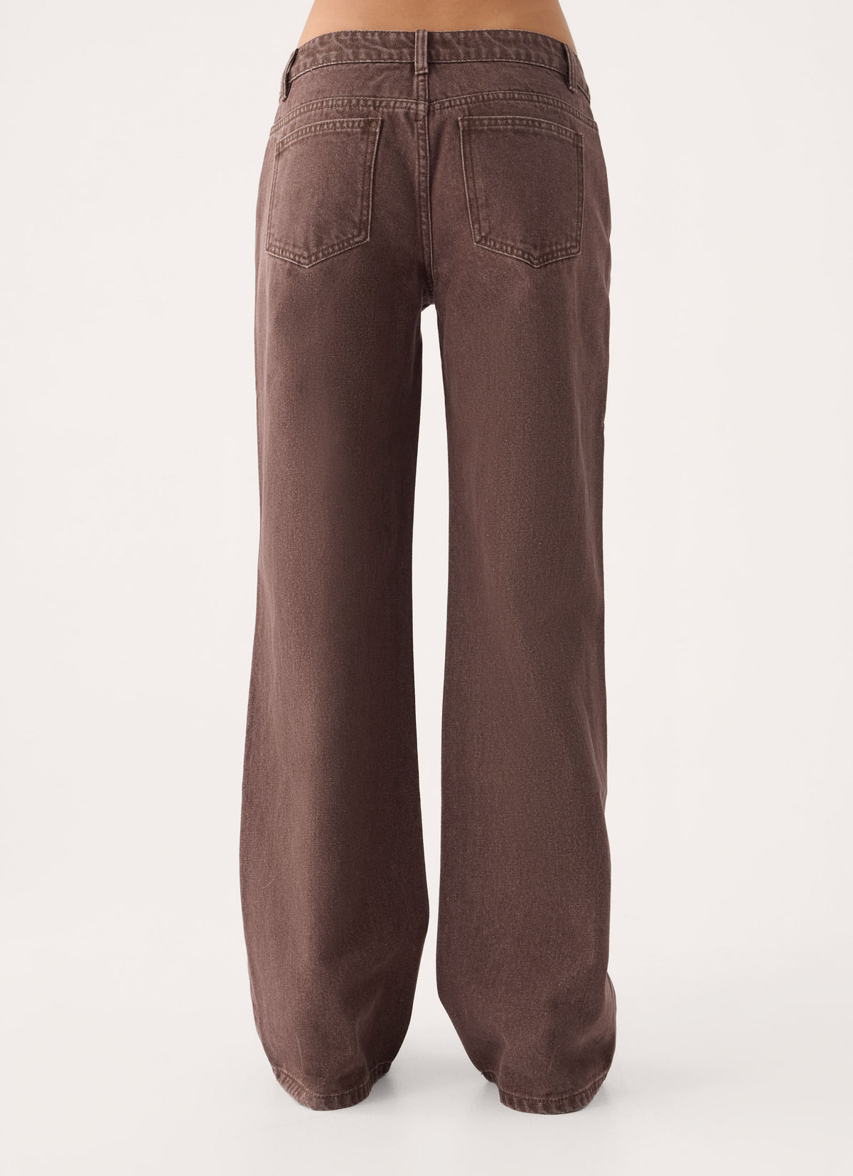 Karinta Straight Leg Denim Jeans - Chocolate