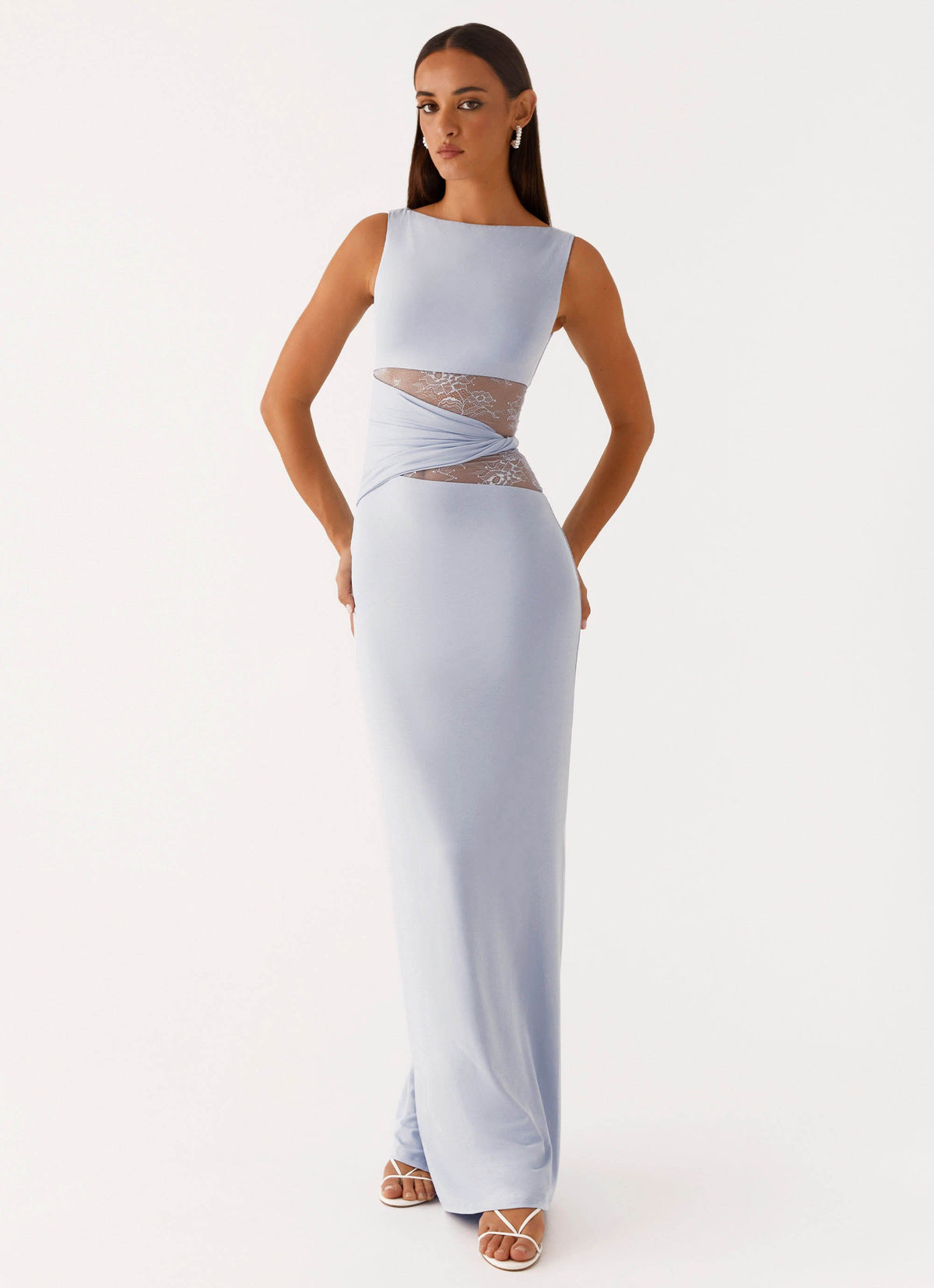 peppermayo dress Charming Off Shoulder Maxi Maxi length Melany Maxi Dress - White