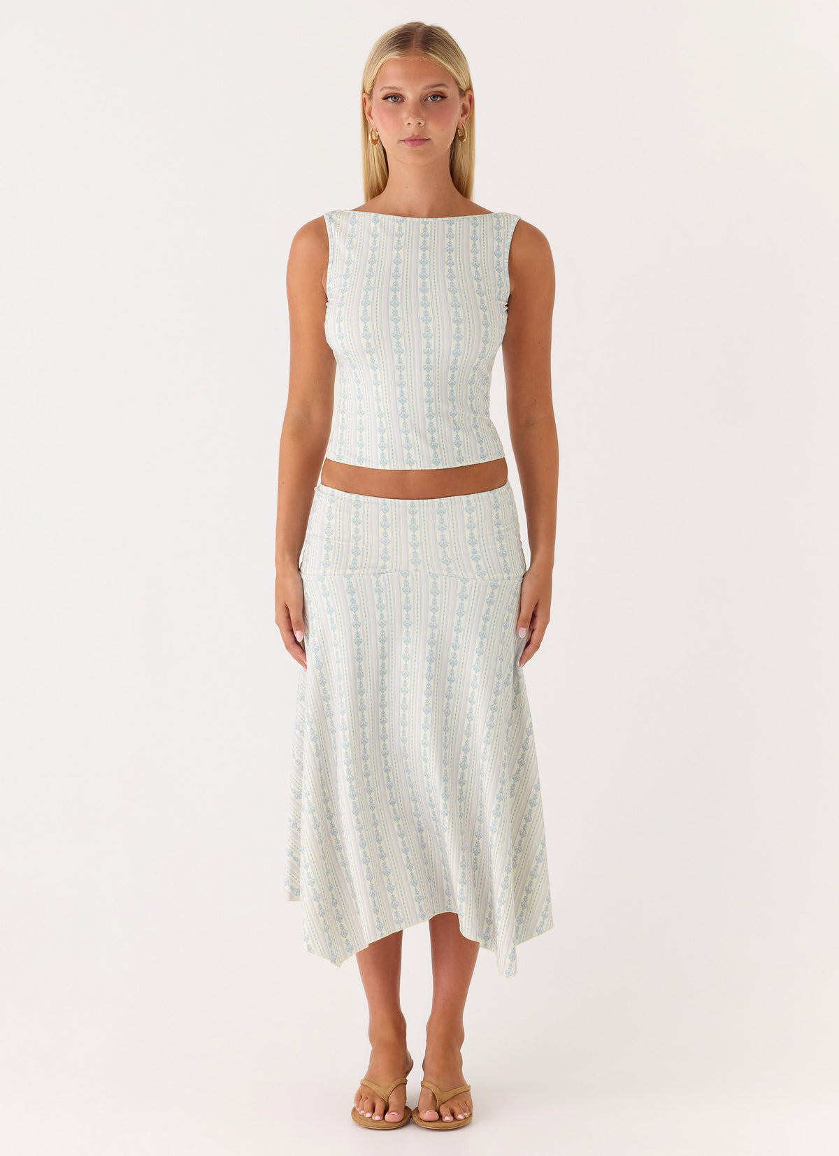 Katta Midi Skirt - Vintage Stripe