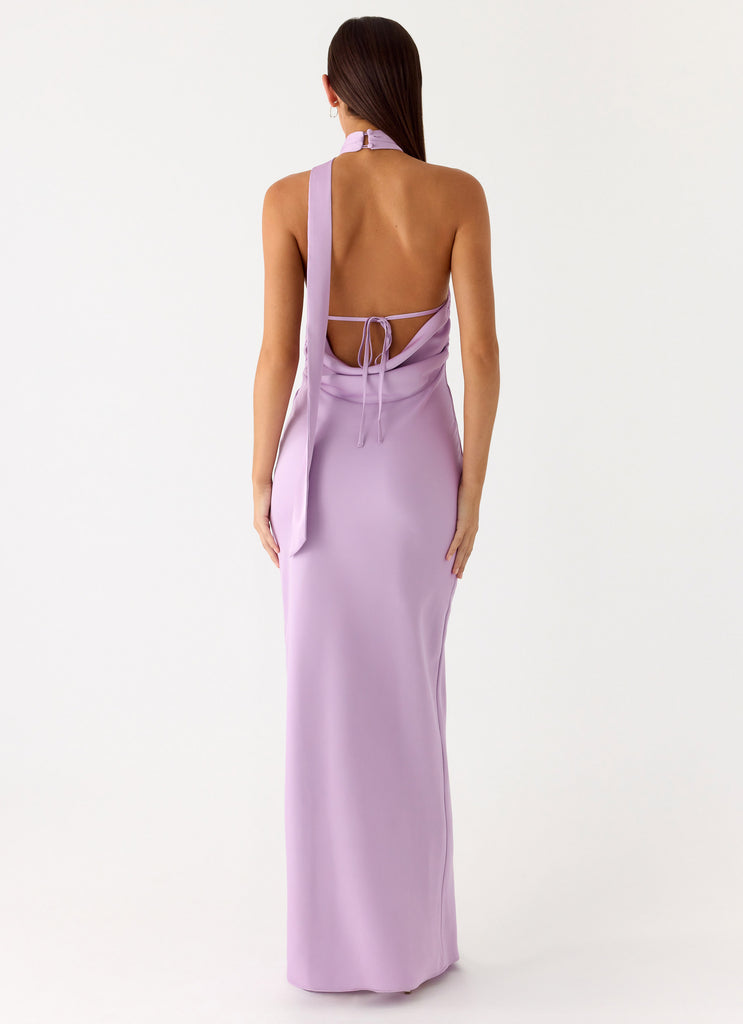 Keena Scarf Maxi Dress - Lavender