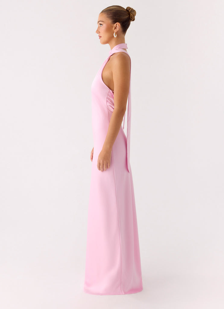 Keena Scarf Maxi Dress - Pink