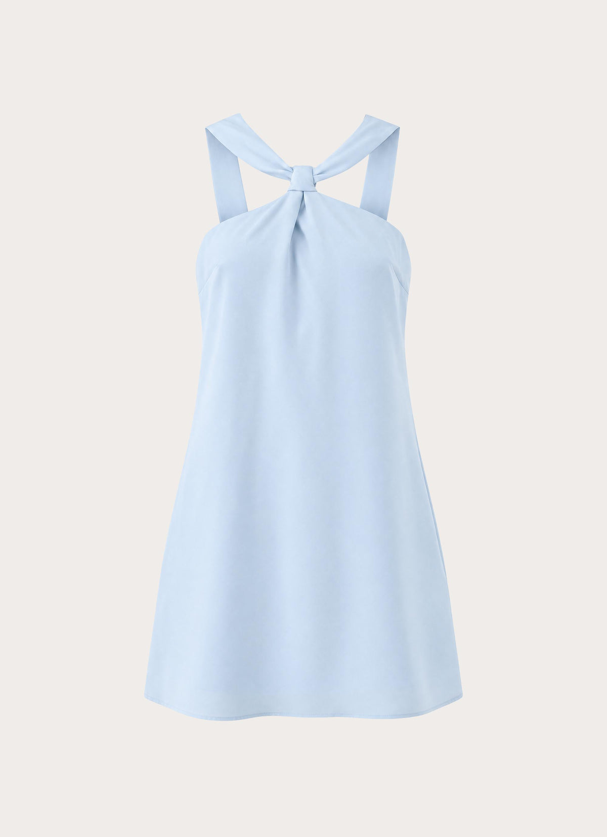 Keira Satin Mini Dress - Blue
