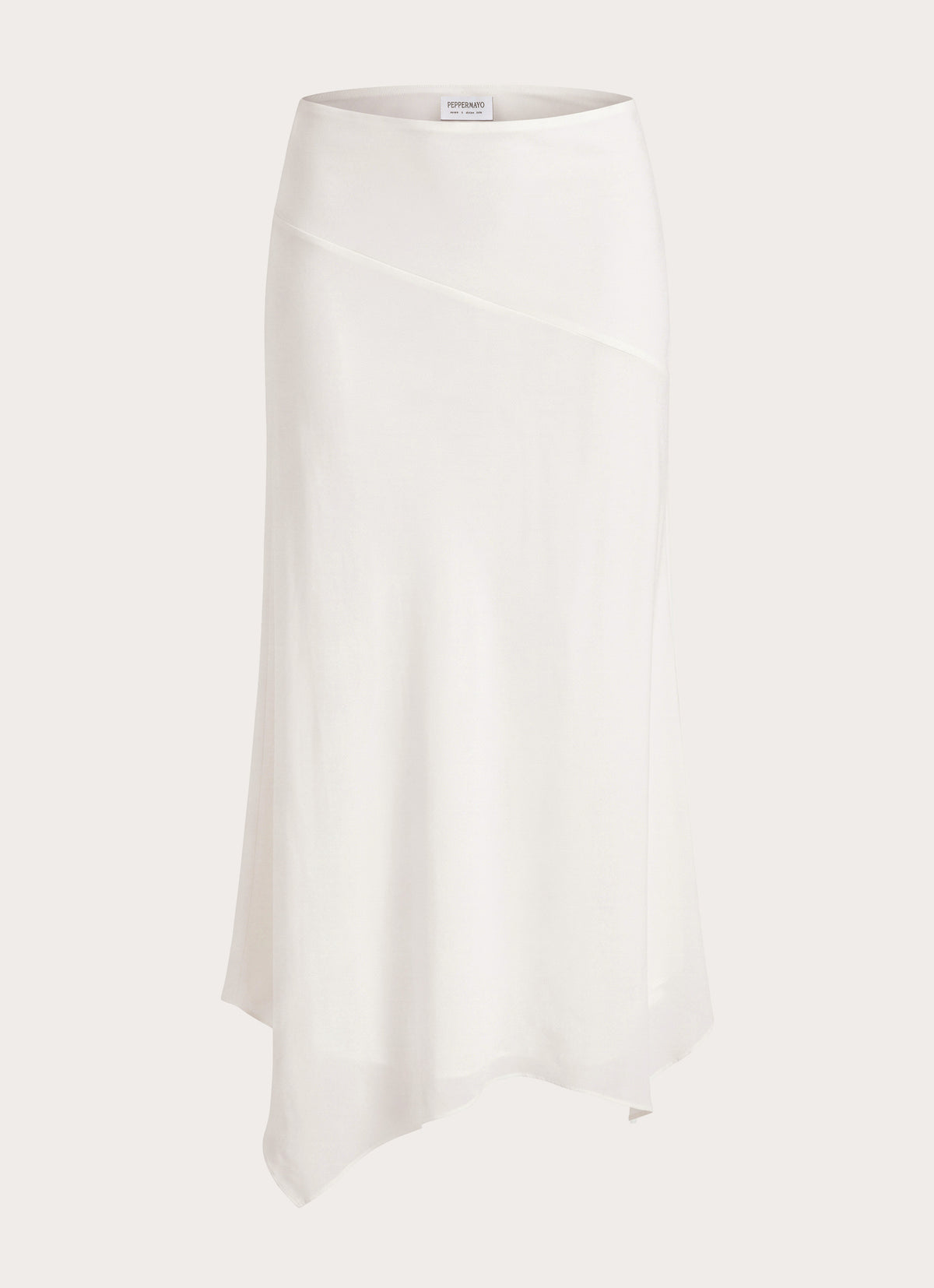 Kerrie Hanky Midi Skirt - White