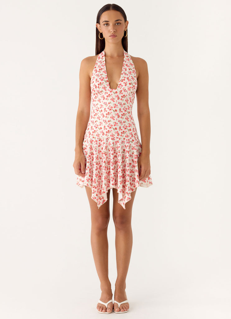 Khrysta Mini Dress - Porcelain Rose